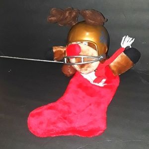 RARE 1993 NCAA UCLA FOOTBALL CHRISTMAS REINDEER STOCKING